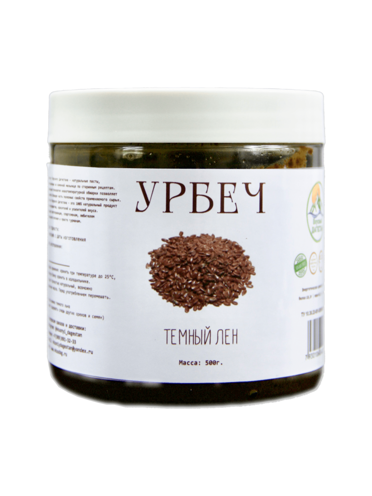 Урбеч из Темного льна без сахара (300 г.)